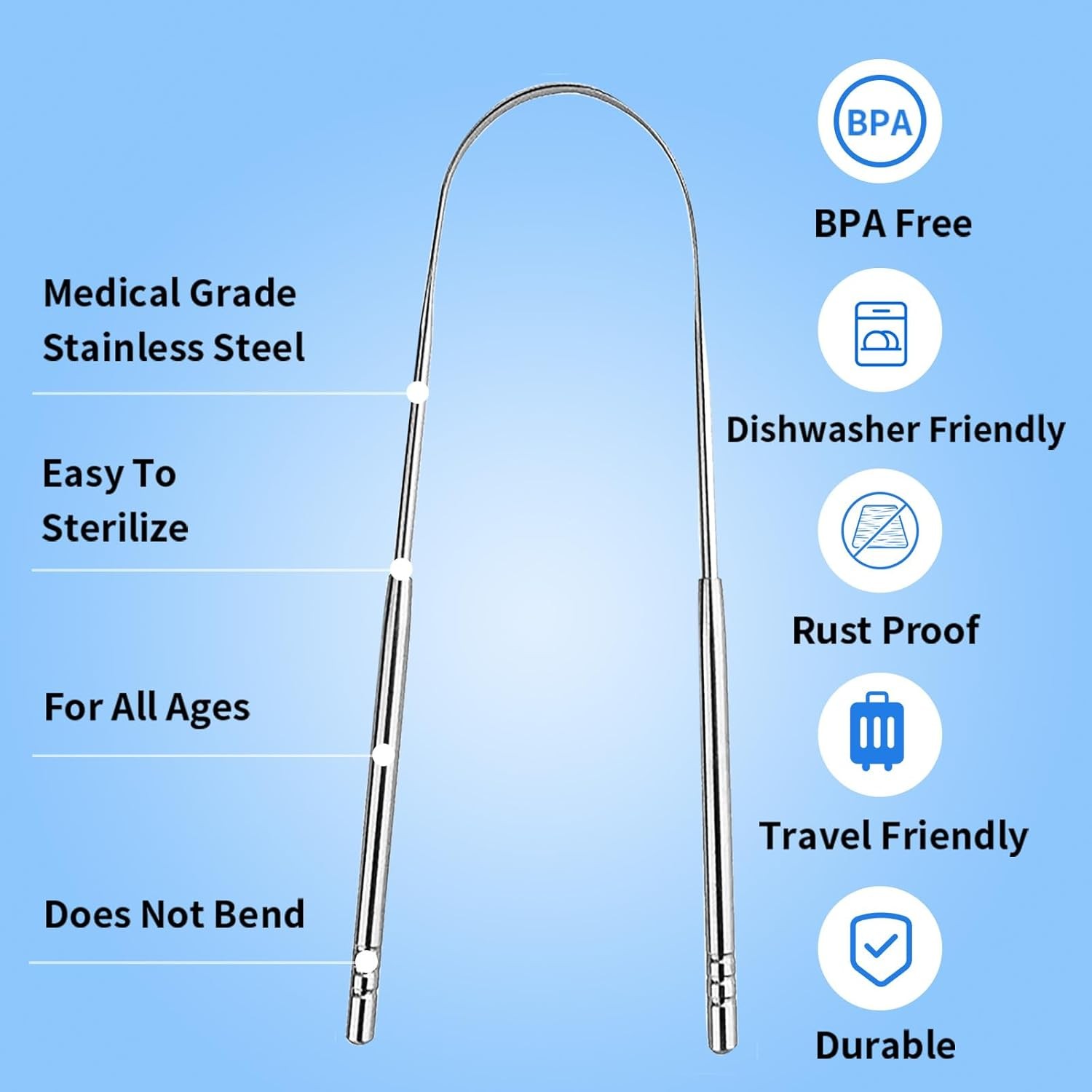 Electric Toothbrush Sonic Toothbrush USB Rechargeable 6 Heads 5 Modes + Scraper