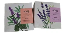 Sprig  Bath Bomb Lot Of 2. Focus (Clary Sage + Patchouli) & Sleep (Lavender+vani