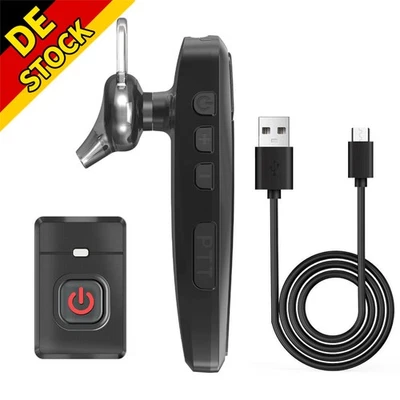 MARKENLOS 1 Satz Bluetooth-Ohrhörer kabelloses Headset für Baofeng UV-5R / E Walkie Talkie