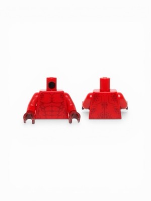 Lego Minifigure Torso Bare Chest with Muscles and Dark Red Spots