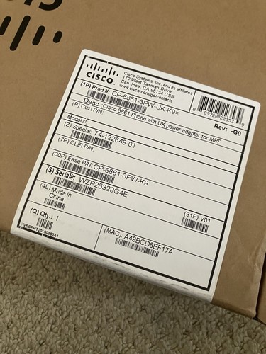 Cisco Cloud Voice Express 6861 IP Phone by BT, VOIP, New in Box, Ethernet & WiFi - 第 3/4 張圖片