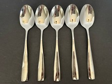 5-Heavy Tablespoon Place Spoons 8  Stainless Steel Unbranded Plain Handle Shiny