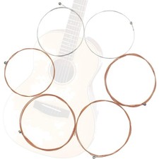 Gitarrensaiten Stahl Akustik Westerngitarre 6 Saiten Set, beschriftet