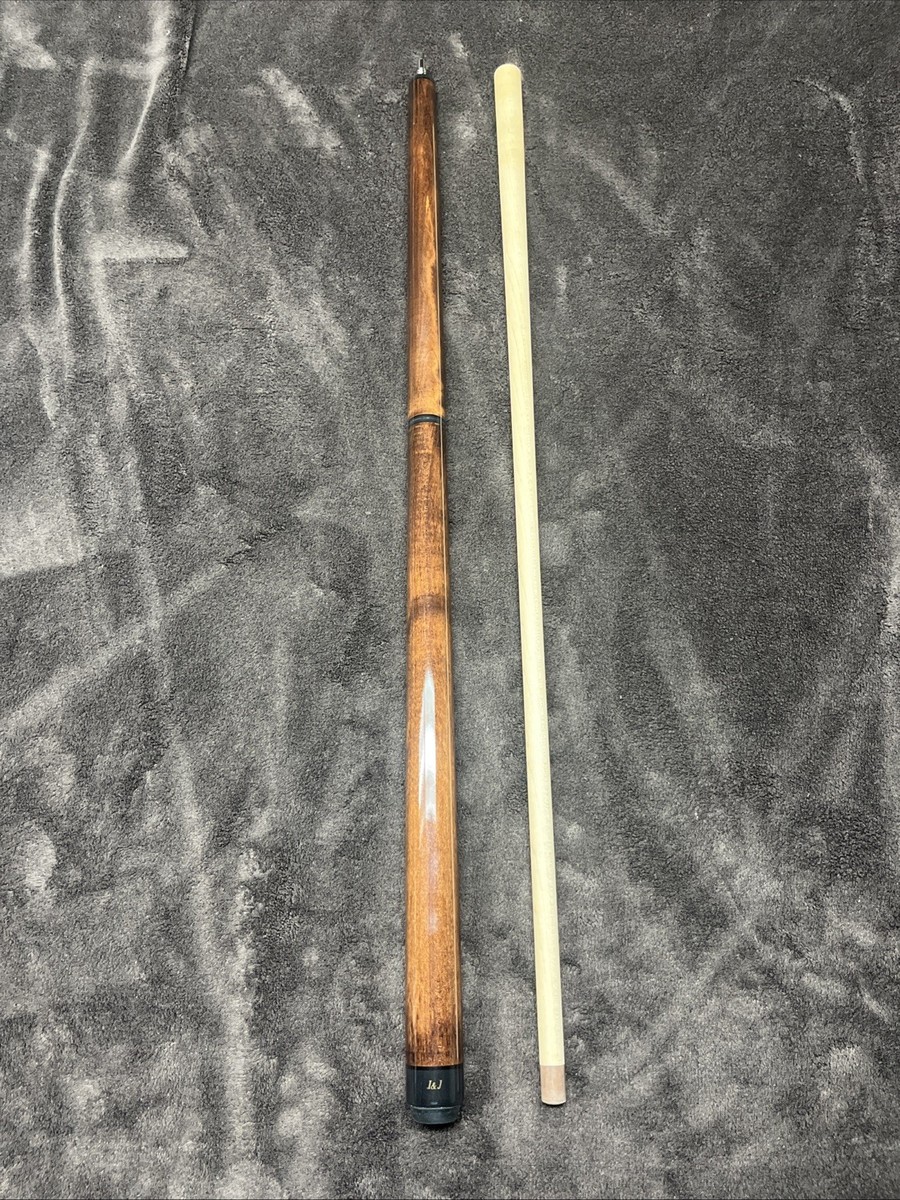 J&J Dark Brown Stained Jump Break Cue 20 Ounces Free U.S.