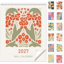 2027 Wall Calendar 12 Month, Jan 2027-Dec 2027, 28" Khaki
