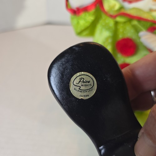 SELTEN Vintage Musik animiert funktionstüchtig AUFZIEH Preis Produkte grüner CLOWN Porzellan 12 Zoll - Bild 4 von 5