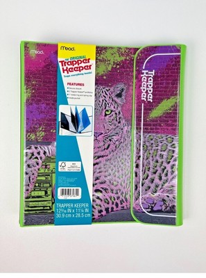 NEW Mead Trapper Keeper, binder, folders, school supplies, retro tiger boombox