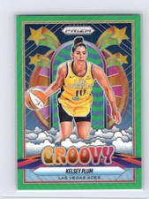 2025 Panini Prizm WNBA Kelsey Plum #5 Green Groovy Prizm