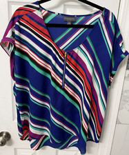 BOLD elements XL Multicolor Striped Zip Accen...