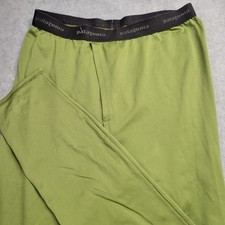 Patagonia Thermal Capilene Performance Baselayer Leggings Size Medium Green