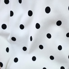 Cotton-Blend Fabric, Stretch Polka Dot CBPD01 - By the Yard