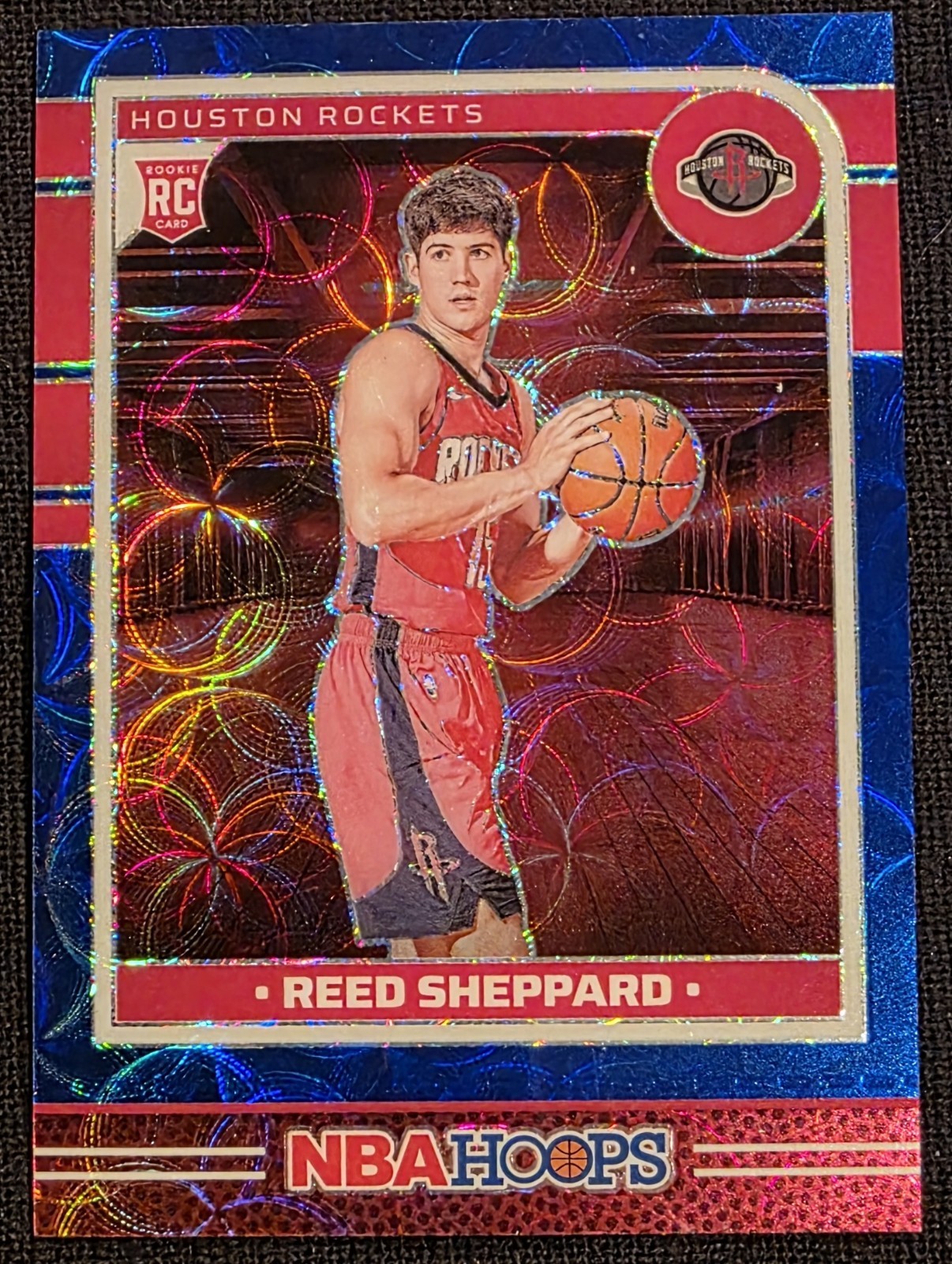 2024-25 Panini Nba Hoops - Rookies Reed Sheppard #233 Premium Blue Scope /99