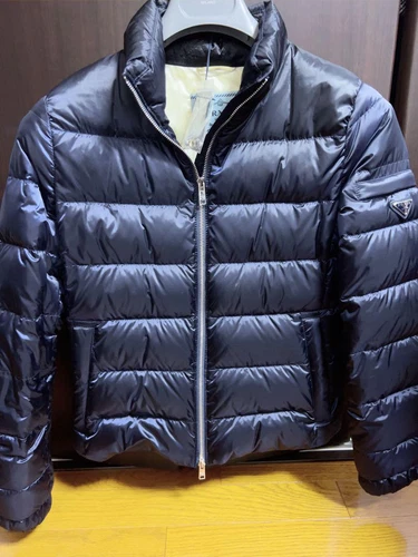 Doudoune Prada noire pour homme manteau d'hiver isolant chaud vêtements d'extérieur élégants