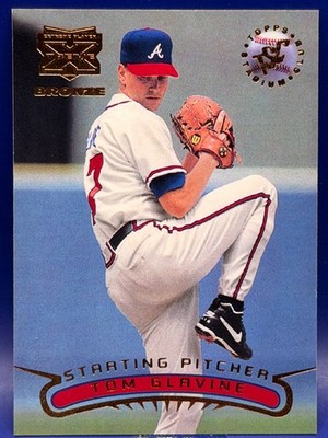 1996 Stadium Club Tom Glavine Extreme Players Bronze Parallel #_TOGL Braves HOF