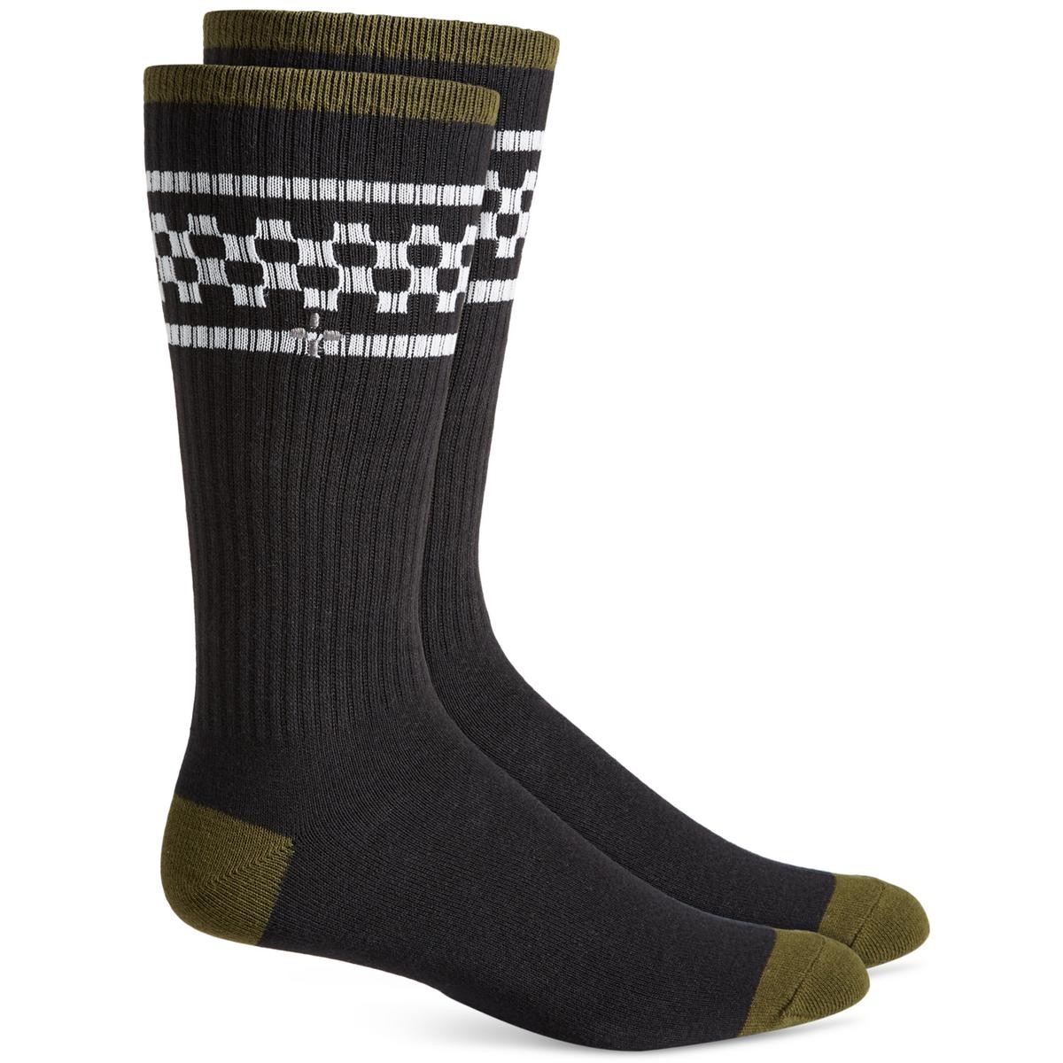 Sun Stone Мужские ЧБ комфортные экологичные универсальные носки Crew Socks 7-12 BHFO 3991 2290₽