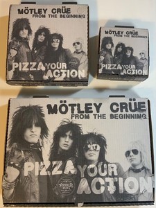 Motley Crue From The Sunset Strip To The Vegas Strip 3 Pizza Box Set! Rare! 🔥🔥