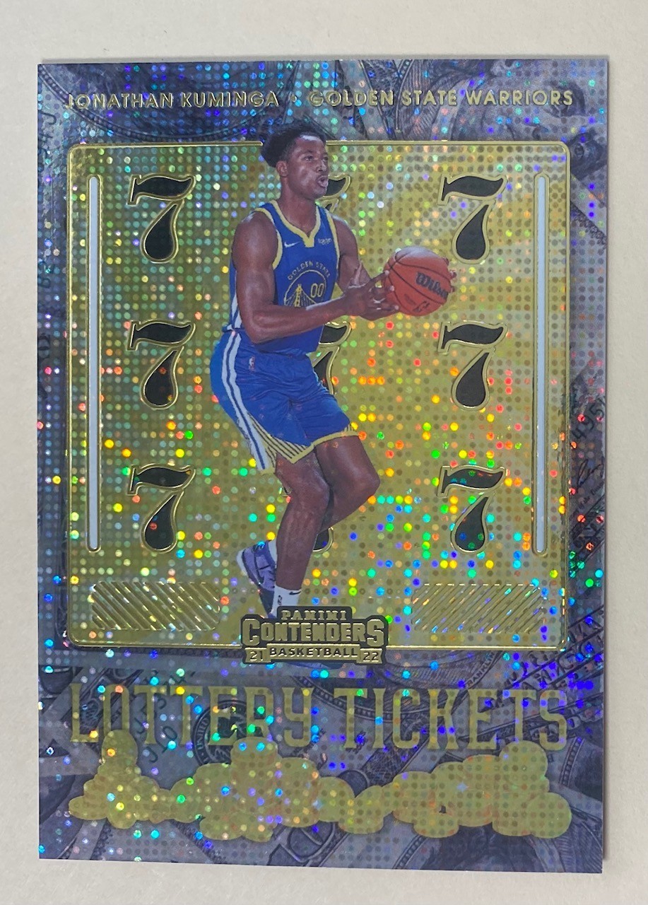 2021-22 Panini Contenders Lottery Ticket Jonathan Kuminga #7 Free Shipping