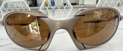 Vintage Oakley Romeo X-Metal Titanium Men's Wrap Sport Sunglasses 