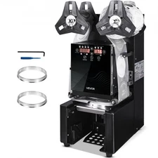 VEVOR Fully Automatic Cup Sealing Machine,500-650 Cups/H,Cup Sealer Machine for