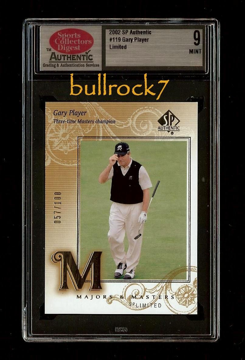 GARY PLAYER  2002 SP Authentic Golf #119 LIMITED 057/100 SCD 9 #2506