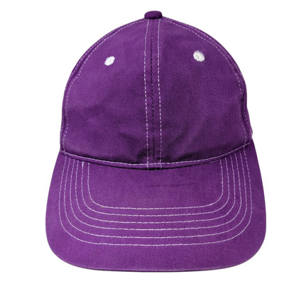 George Strapback Hat Purple Blank One Size Adjustable Vent Holes