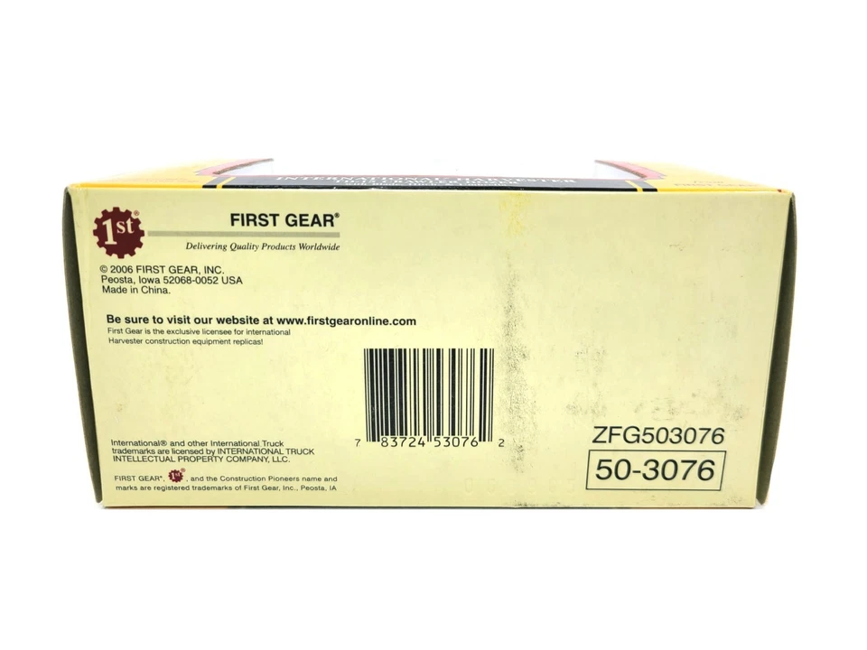 International IH TD-15 Dozer Umbrella Yellow First Gear 1:50 Scale #59-3076 New - Image 2 of 2