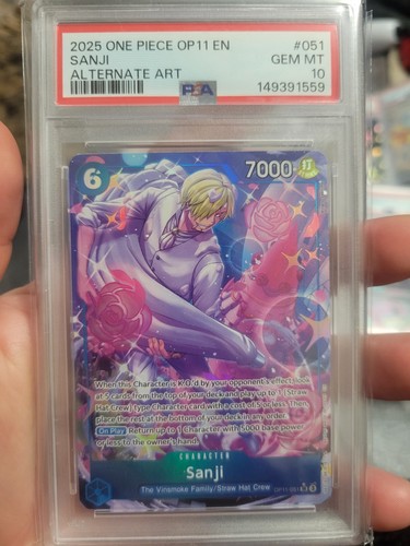 Sanji (Alternate Art) graded PSA 10 for sale on eBay