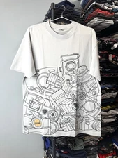 Rare! Vintage Cliche Skateboards T Shirt Blind Hookups Gray L Size