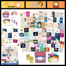 100 All Occasion Greeting Cards Set - 5x7 Assortment Box with Color Envelopes, S