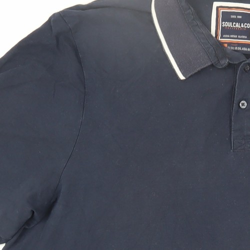Soulcal & Co Men's Blue 3XL Short Sleeve Polo Shirt - Picture 11 of 12
