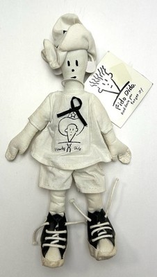 Rare 1985 Fido Dido Plush Doll By Dakin w/ cowboy shirt on