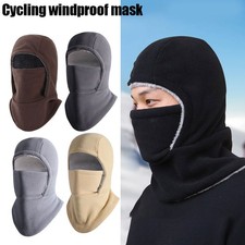 Winter Balaclava Face Mask Hat Windproof Fleece Lining For Outdoor Sports