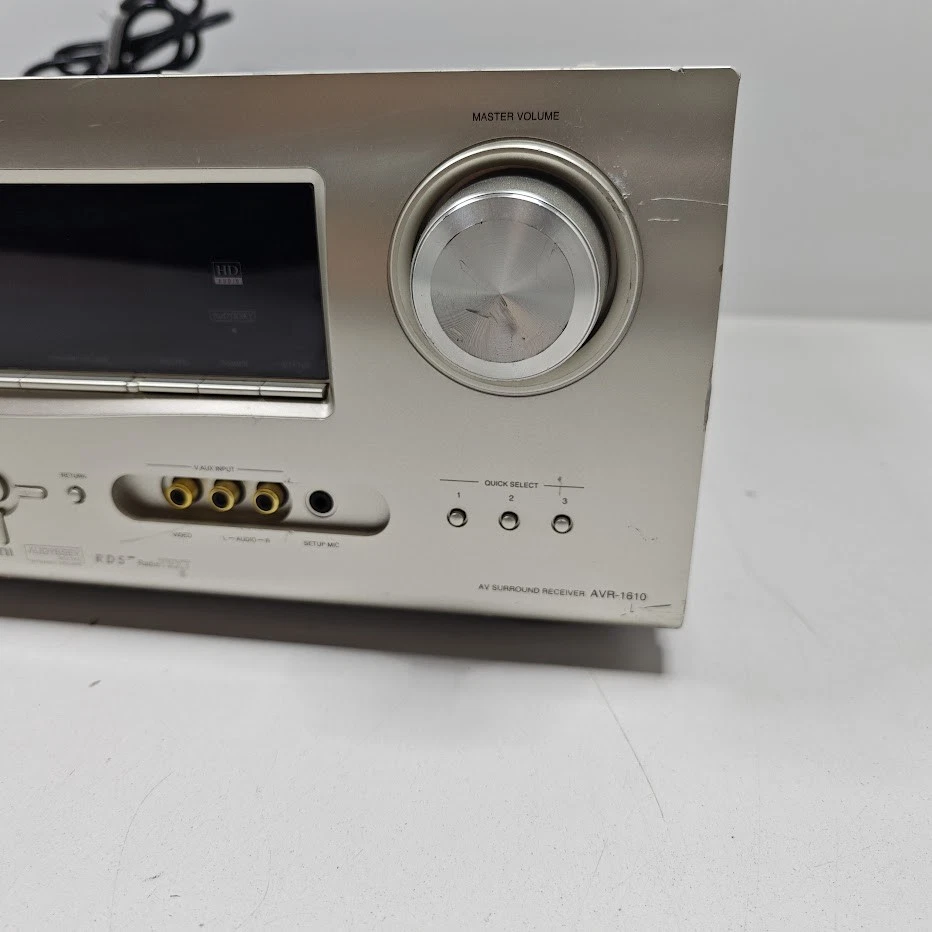 Denon AVR-1610 Av Receiver - Für Teile/Reparatur, Ungeprüft, Power Getestet - Bild 4 von 4