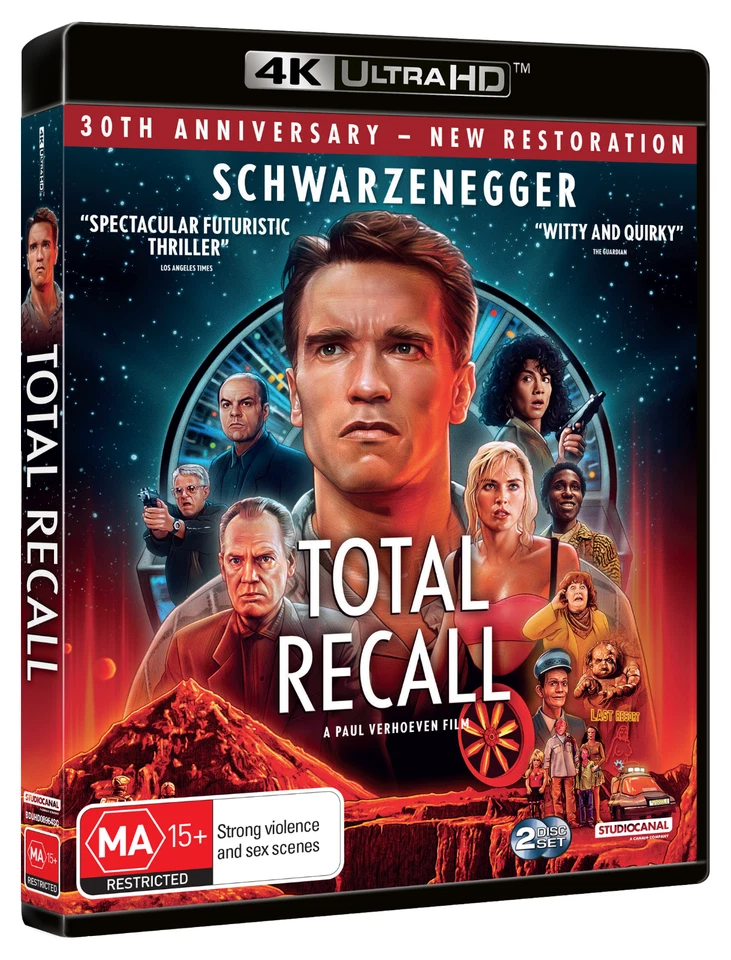 BRAND NEW Total Recall (4K UHD Blu-Ray, 1990) Movie Arnold Schwarzenegger