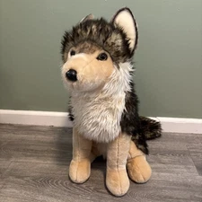 Douglas Leeloo Timber Wolf Plush 22” Jumbo Realistic Stuffed Animal #2377