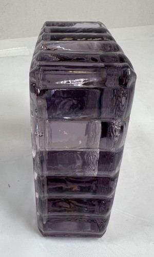 ANTIQUE W N Co. Diamond Logo New York Glass Inkwell SUN PURPLE MANGANESE 4”x 3" - Picture 8 of 10