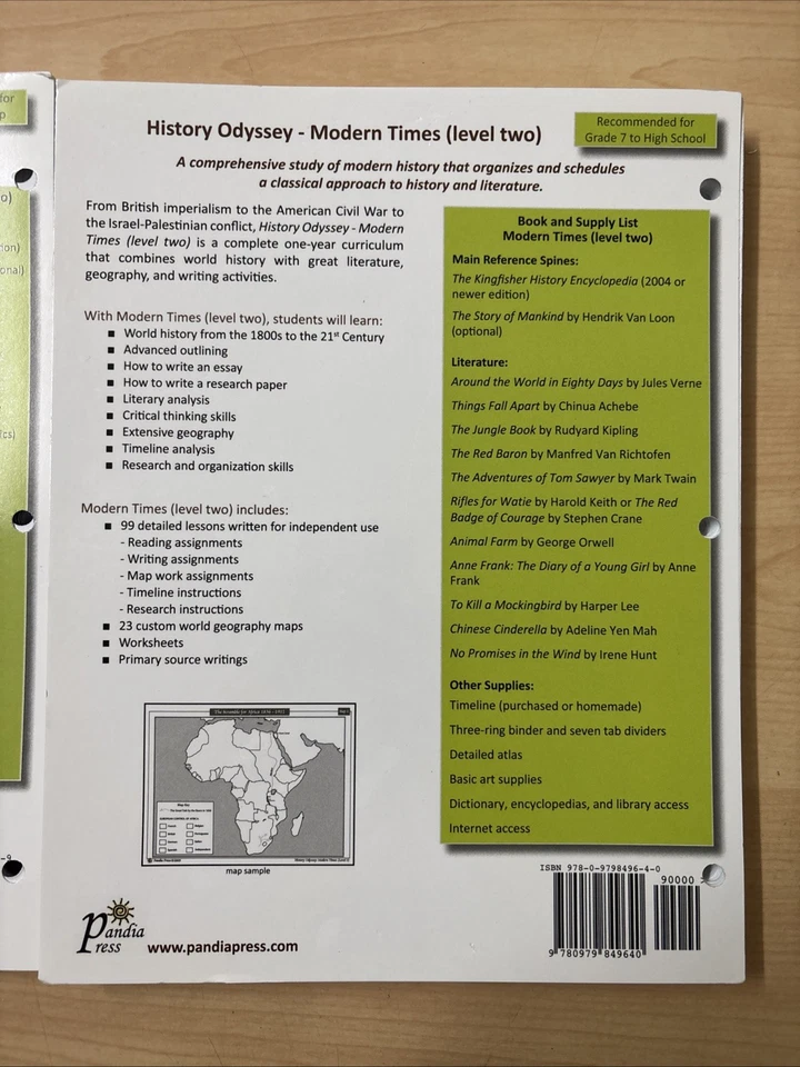 History Odyssey Early Modern + Modern Times Level 2 Kathleen Johnson Loose Leaf Foto 3 de 4