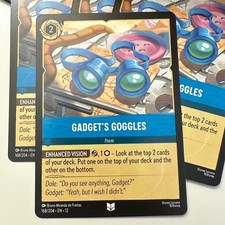 Disney Lorcana Gadget's Goggles 168/204 EN-12 Card Lot of 4 NM