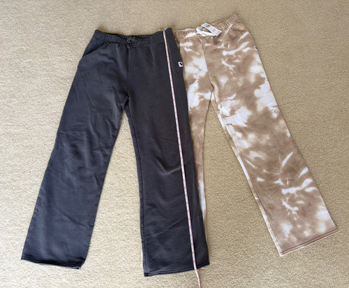 LOT OF 2:  Abercrombie & Fitch Kids Sweatpants Wide Leg SIZE 13/14 (1 NWT)