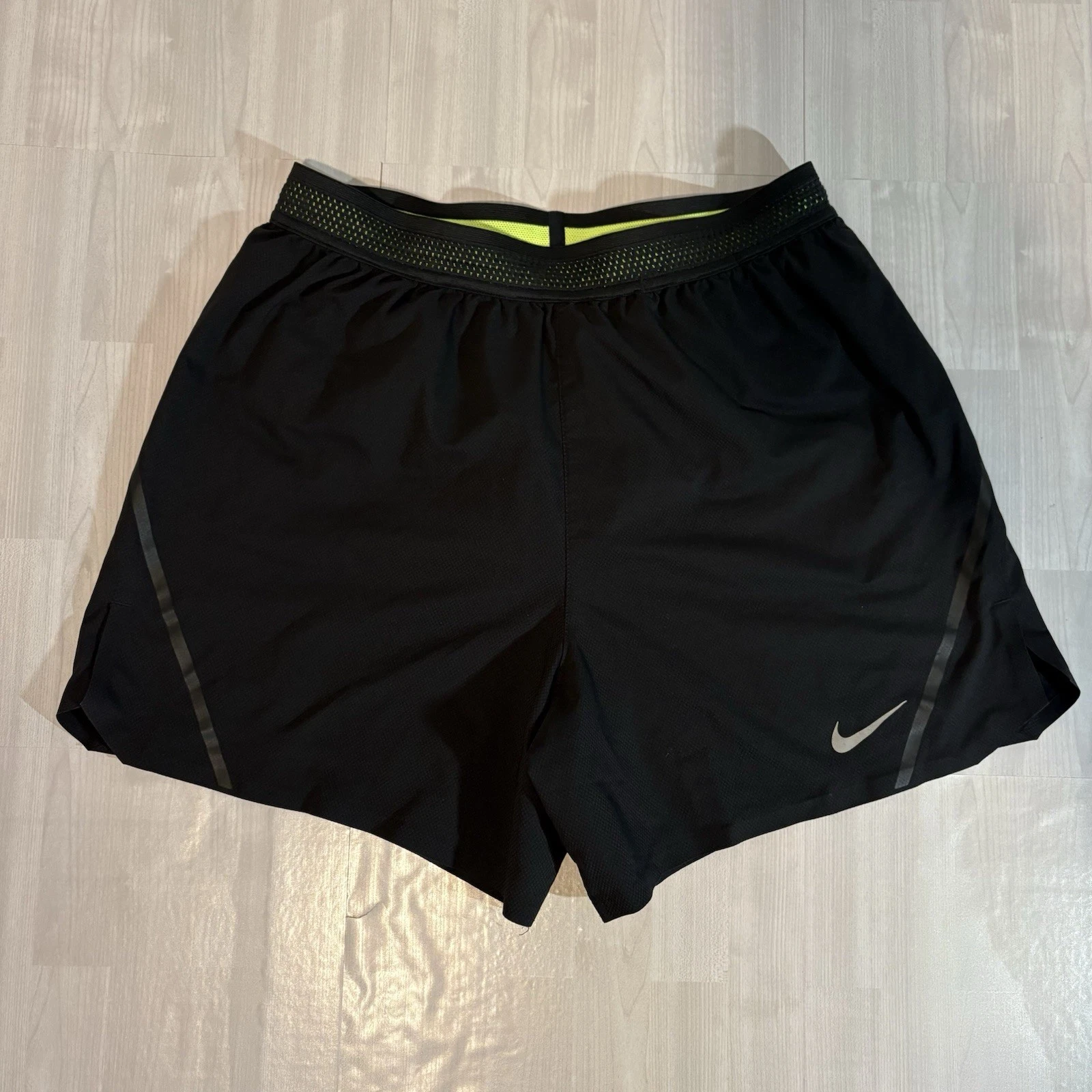 Nike Aeroswift Men's Running Shorts Size M Dri-FIT Athletic Black Active