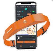Aweec GPS Electric Dog Fence with Free App, Wireless Fence System with Training