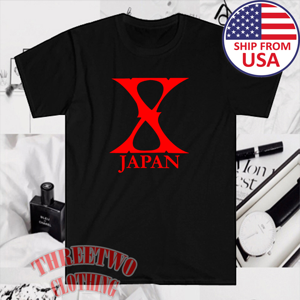 X Japan Men's Black Size S to 5XL