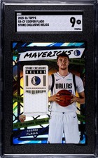 2025 Topps Cooper Flagg Store Exclusive Relics Rookie SGC 9 Dallas Mavericks