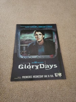 TPEEP460 MAGAZINWERBUNG 11X8'' GLORY DAYS - PREMIERE MI 16. JANUAR - DIE WB 