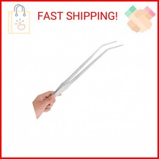 FEITA Extra Long 15 Inch Tweezer Stainless Steel Curved Tip for Aquarium Fishtan