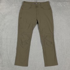 Prana Halle Pants Women's 10 Slate Green Straight Fit Hiking Outdoor