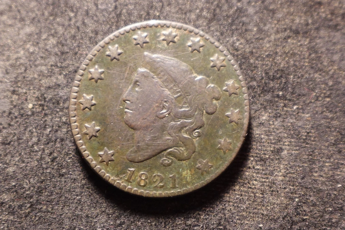 1821 Year Coronet Head US Large Cents (1816-1839) for sale | eBay