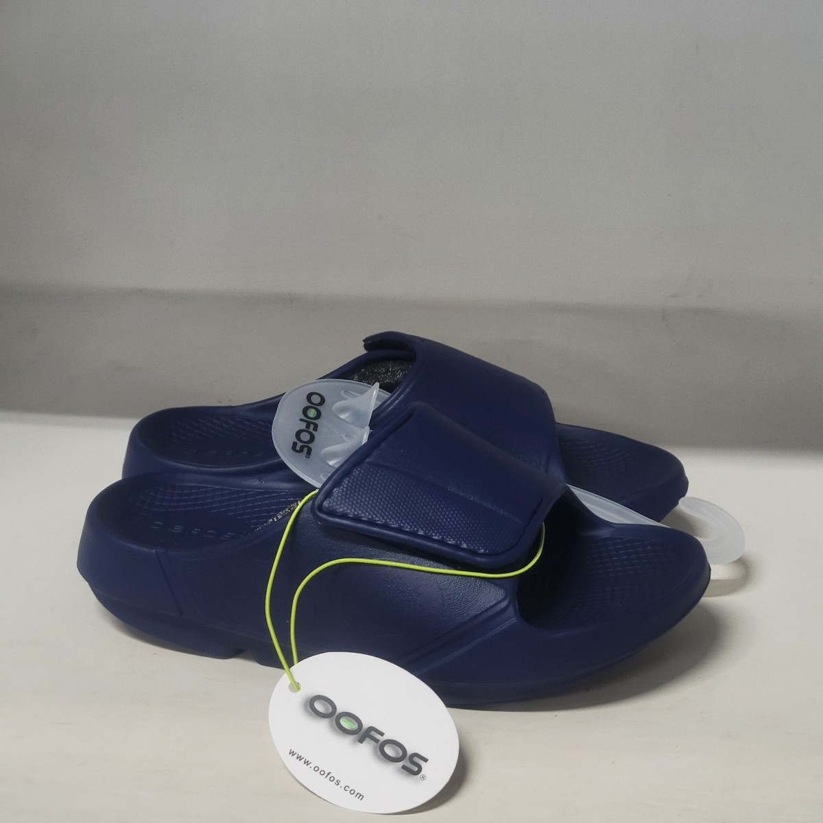 OOFOS OOahh Sport Flex Slide - Unisex - Navy OOahh Sport Slide Sandal main image 2