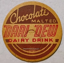 Chocolate Malted Dari Dew Dairy Drink Milk Bottle Cap