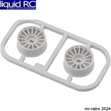 Kyosho MDH100W-N25B Mini-Z Awd Multi Wheel (White) (2) (Narrow/+2.5 Offset)